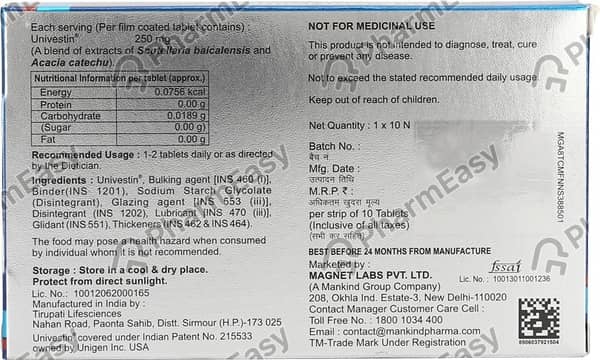 Uniortho 250mg Tablet