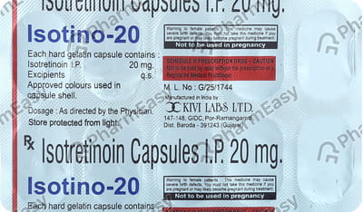 Isotino 20mg Strip Of 10 Capsules