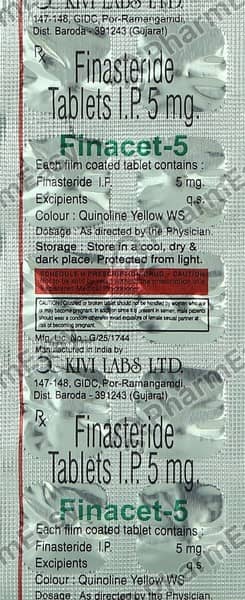 Finacet 5mg Strip Of 10 Tablets