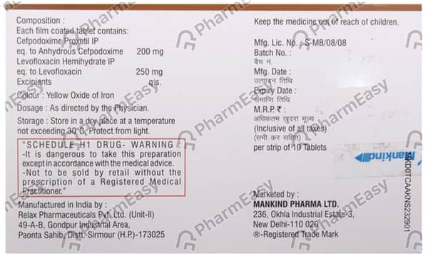 Gudcef L Strip Of 10 Tablets
