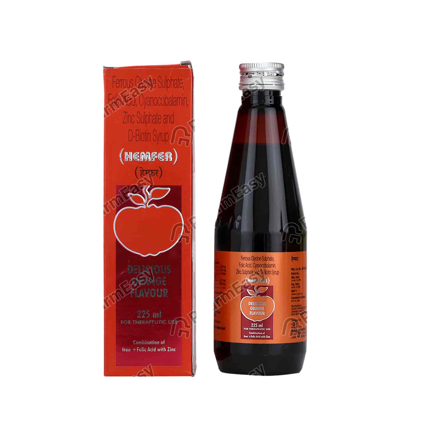Buy Hemfer Delicious Orange Flav Syp 225ml Online at Flat 18 OFF* PharmEasy