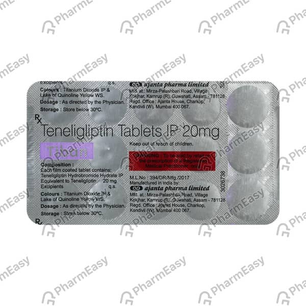 Tiban 20mg Strip Of 10 Tablets