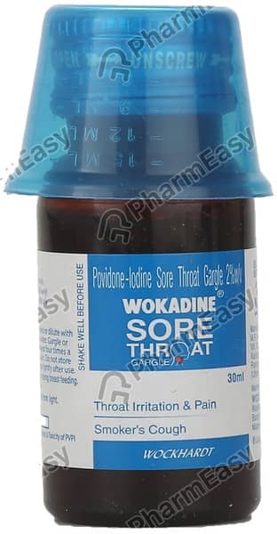 Wokadine 2% Sore Throat Gargle 30Ml