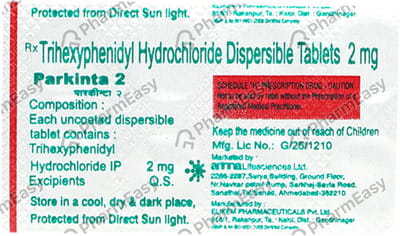 Parkinta 2mg Strip Of 10 Tablets