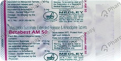 Best Beta Am 50mg Strip Of 10 Tablets