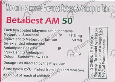 Best Beta Am 50mg Strip Of 10 Tablets