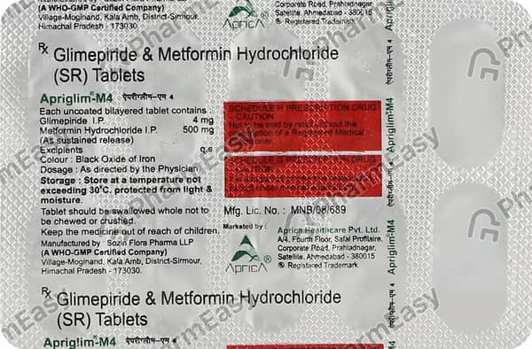 Apriglim M 4mg Strip Of 10 Tablets
