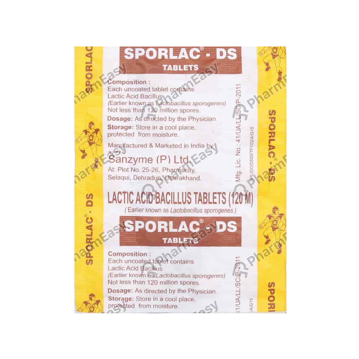 Buy Sporlac Ds 120m Strip Of 20 Tablets Online at Flat 18 OFF* PharmEasy