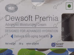 Dewsoft Premia Advanced Moisturizing Cream Squat Jar Of 50gm