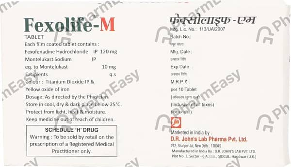 Fexolife Strip Of 10 Tablets