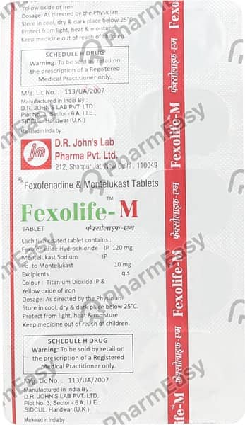 Fexolife Strip Of 10 Tablets
