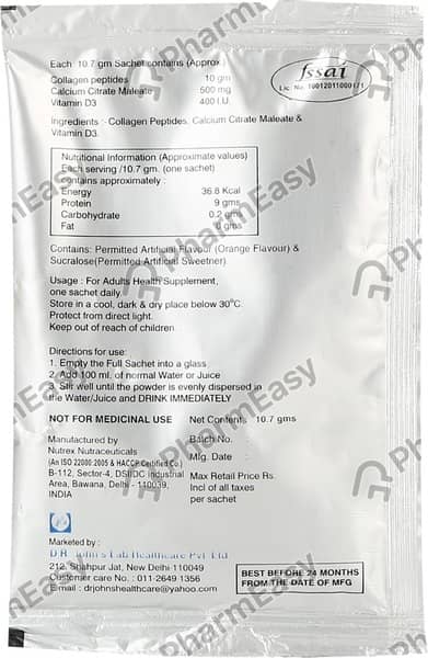 Megabone Sugar Free Sachet Of 10.7gm Granules