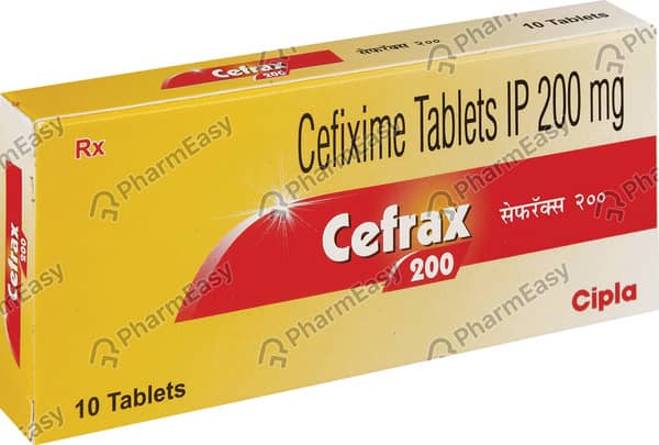 Cefrax 200mg Strip Of 10 Tablets