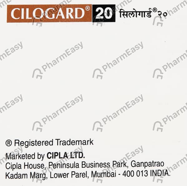 Cilogard 20Mg Strip Of 10 Tablets