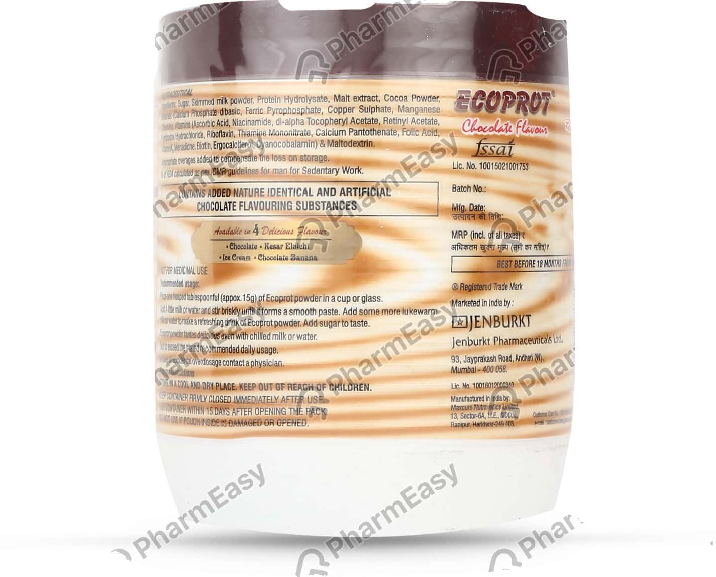 Buy Ecoprot Chocolate Powder 200gm Online at Flat 15 OFF PharmEasy