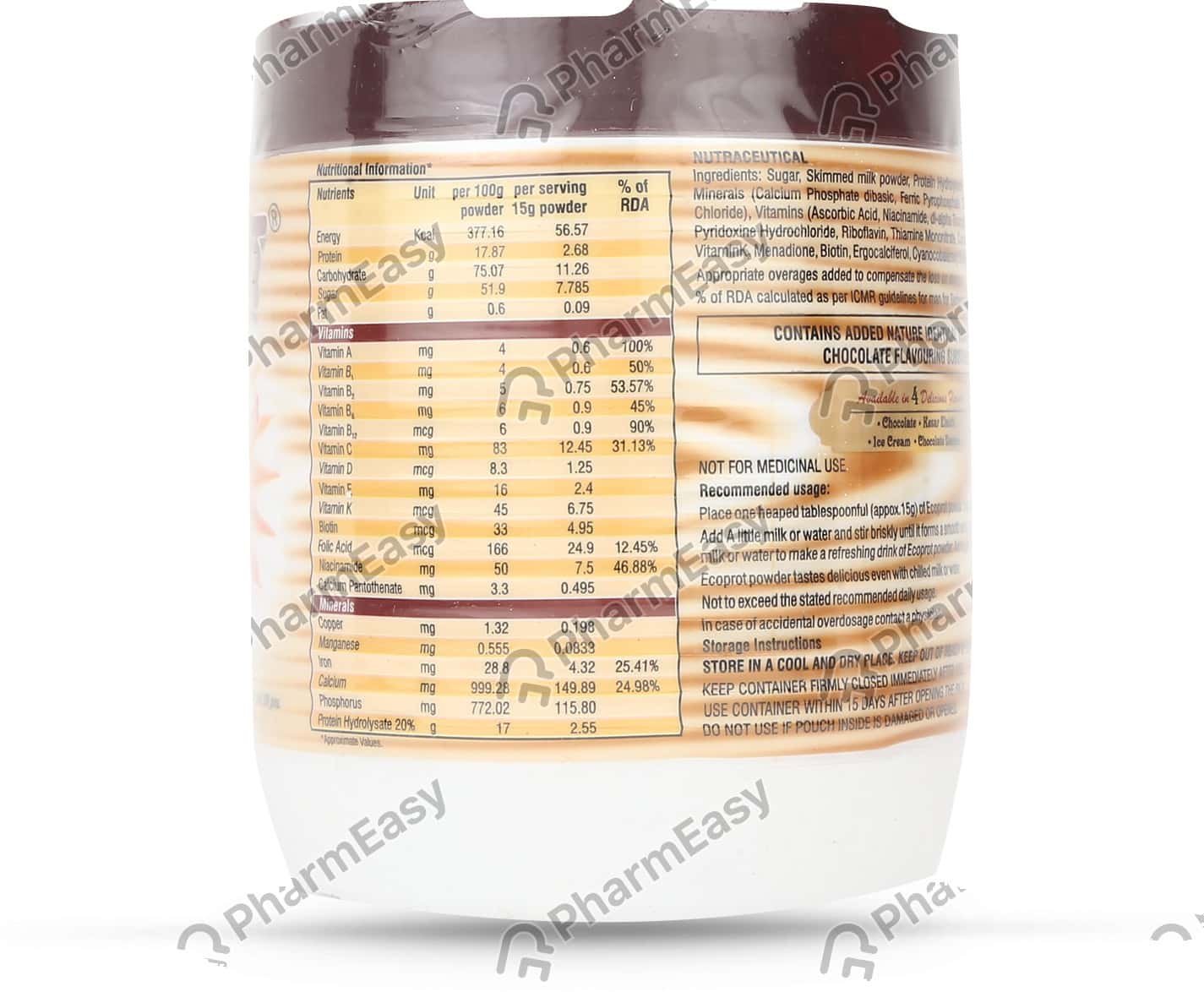 Buy Ecoprot Chocolate Powder 200gm Online at Flat 15 OFF PharmEasy