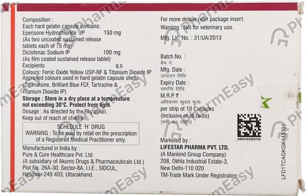 Epripride Strip Of 10 Capsules