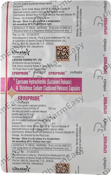 Epripride Strip Of 10 Capsules