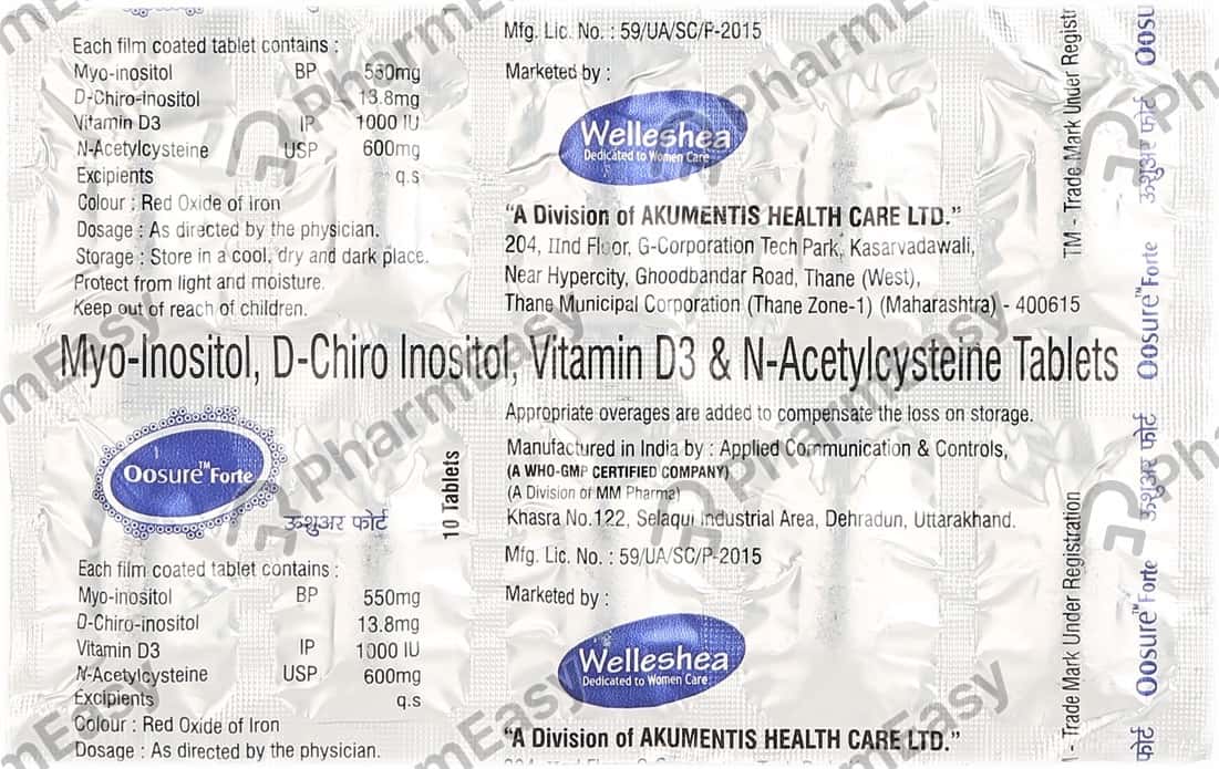 Oosure Forte Strip Of 10 Tablets