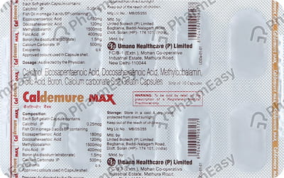 Caldemure Max Strip Of 10 Capsules