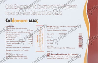 Caldemure Max Strip Of 10 Capsules