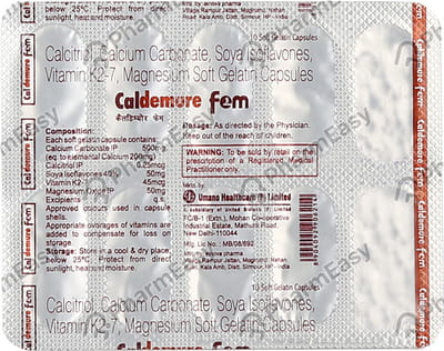 Caldemure Fem Strip Of 10 Capsules