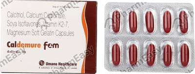 Caldemure Fem Strip Of 10 Capsules