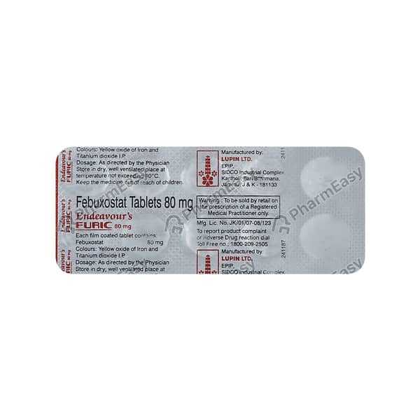 Endeavours Furic 80mg Tablets