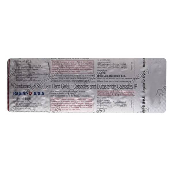 Rapilif D 8/0.5mg Strip Of 20 Combipack Capsules
