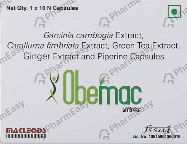 Obemac Strip Of 10 Capsules