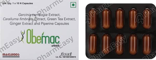 Obemac Strip Of 10 Capsules