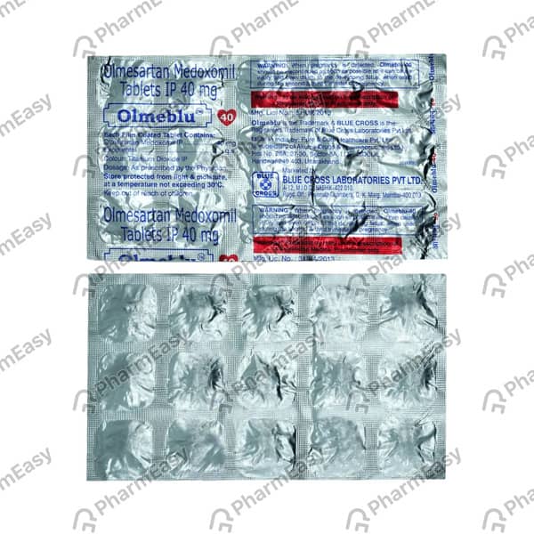Olmeblu 40mg Strip Of 10 Tablets