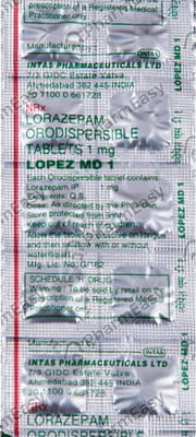 Lopez Md 1mg Strip Of 10 Tablets