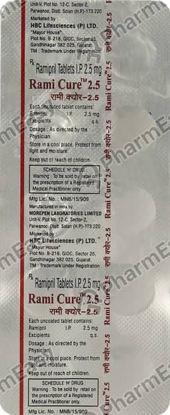 Ramicure 2.5mg Strip Of 10 Tablets