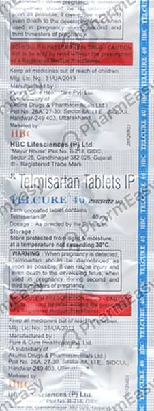 Telcure 40mg Strip Of 10 Tablets