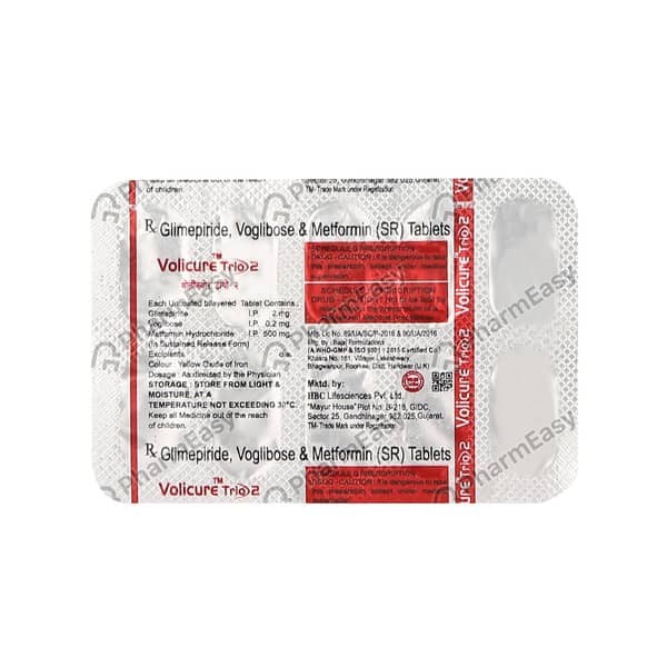 Volicure Trio 2/0.2Mg Strip Of 10 Tablets