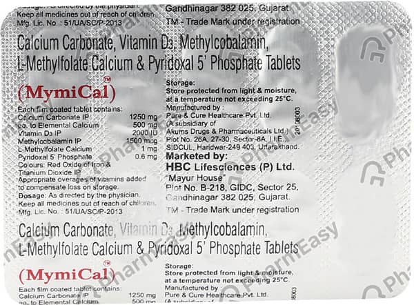 Mymical Strip Of 10 Tablets