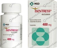 ISENTRESS 400MG BOTTLE OF 60 TABLETS