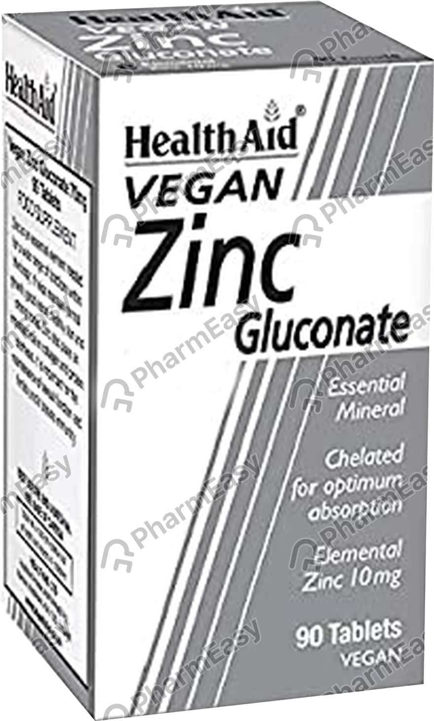 Buy Health Aid Zinc Gluconate 70 MG Tablet (90) Online at Flat 15 OFF