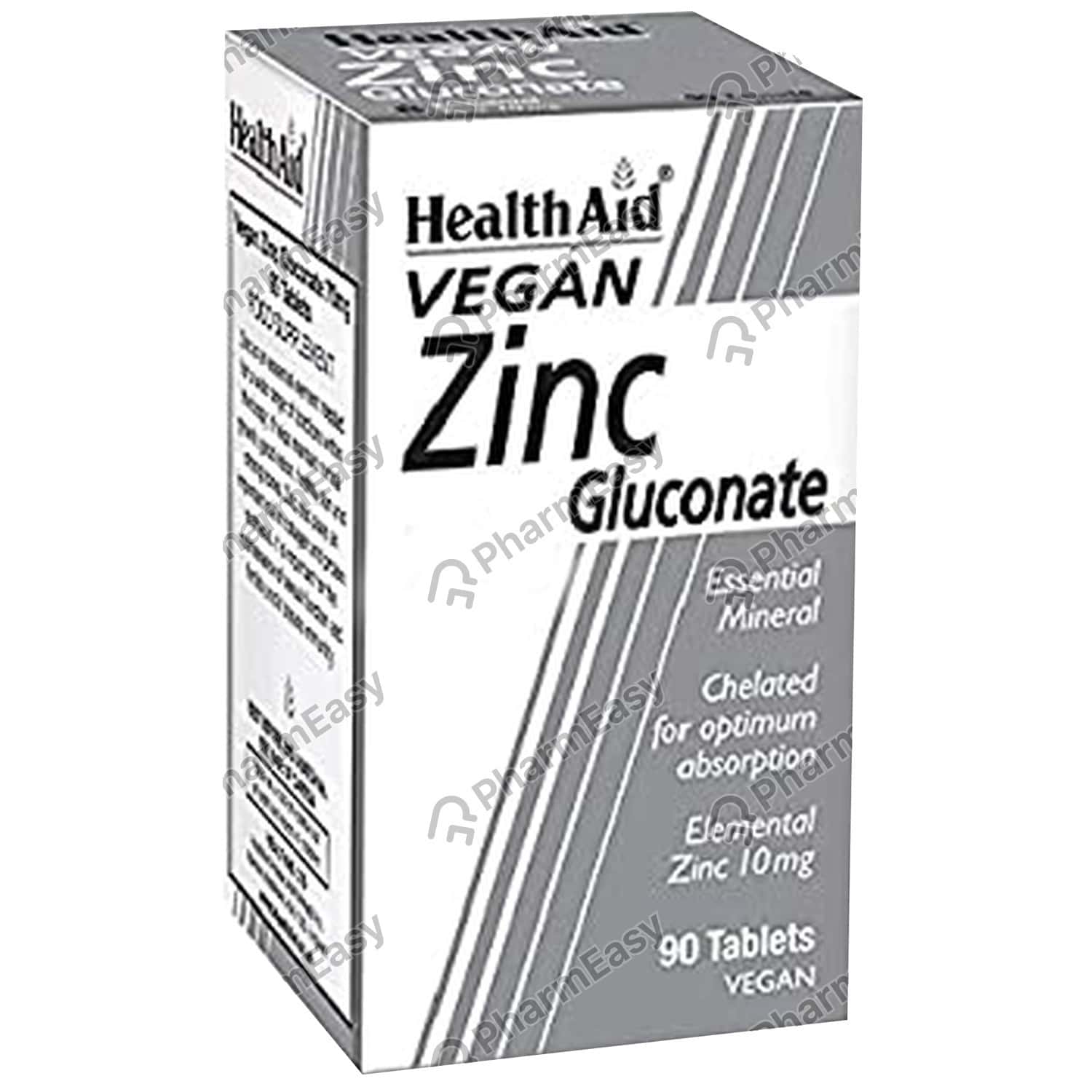 Buy Health Aid Zinc Gluconate 70 MG Tablet (90) Online at Flat 18 OFF