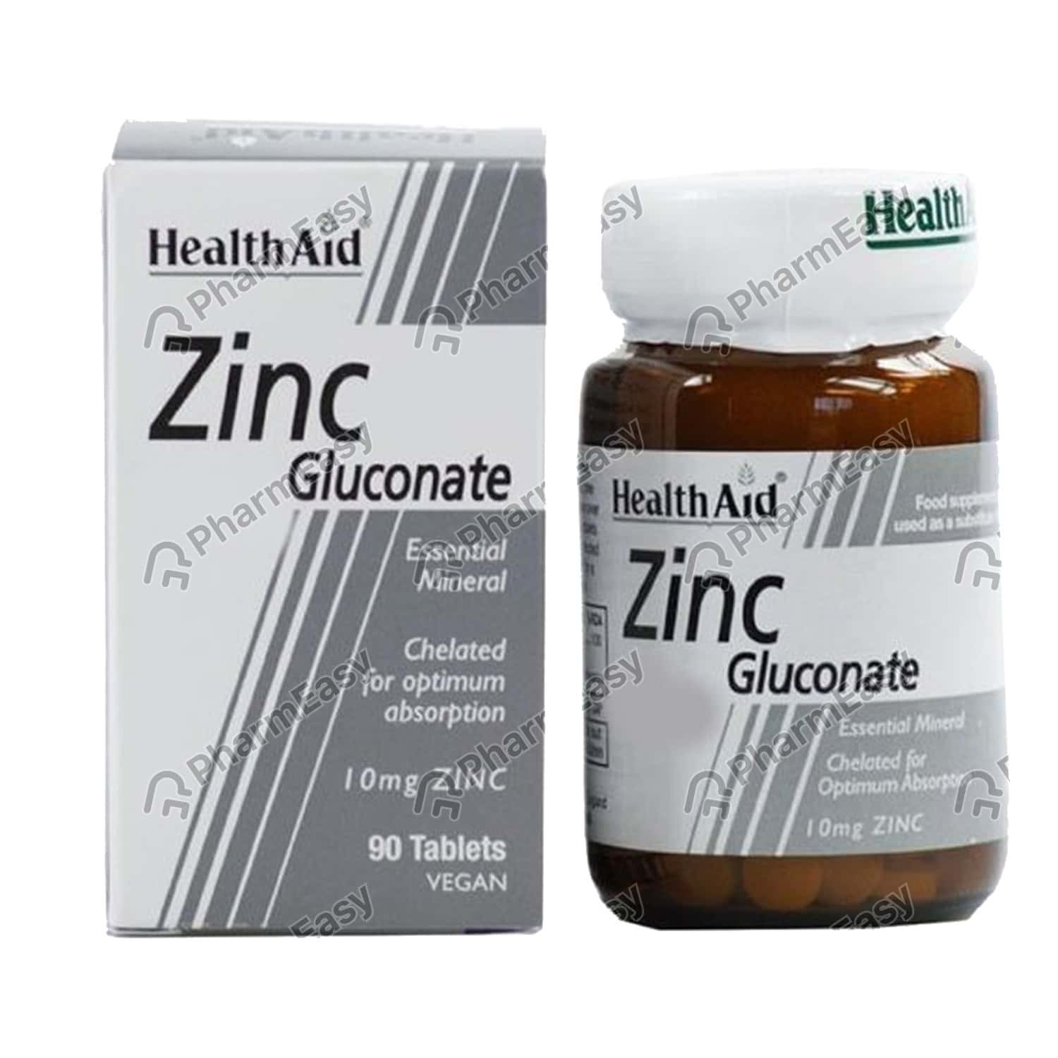 Buy Health Aid Zinc Gluconate 70 MG Tablet (90) Online at Flat 18 OFF