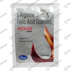 ARZIGEN ORANGE FLAVOUR SUGAR FREE SACHET OF 10GM ORAL POWDER