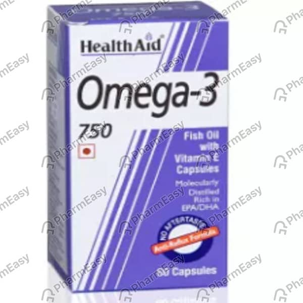Health Aid Omega 3 Capsules 750Mg 30'S