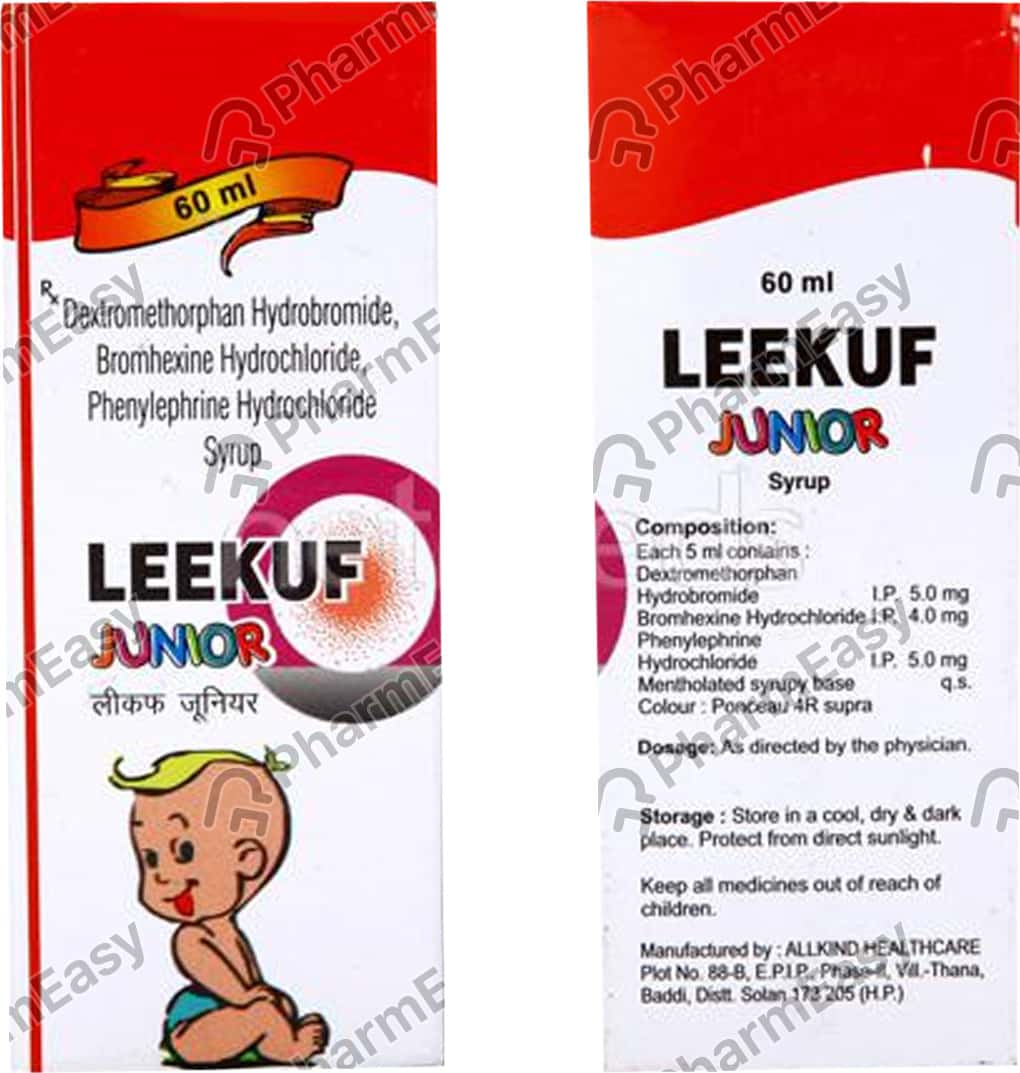 Buy Leekuf Junior Bottle Of 60ml Syrup Online at Flat 15 OFF PharmEasy