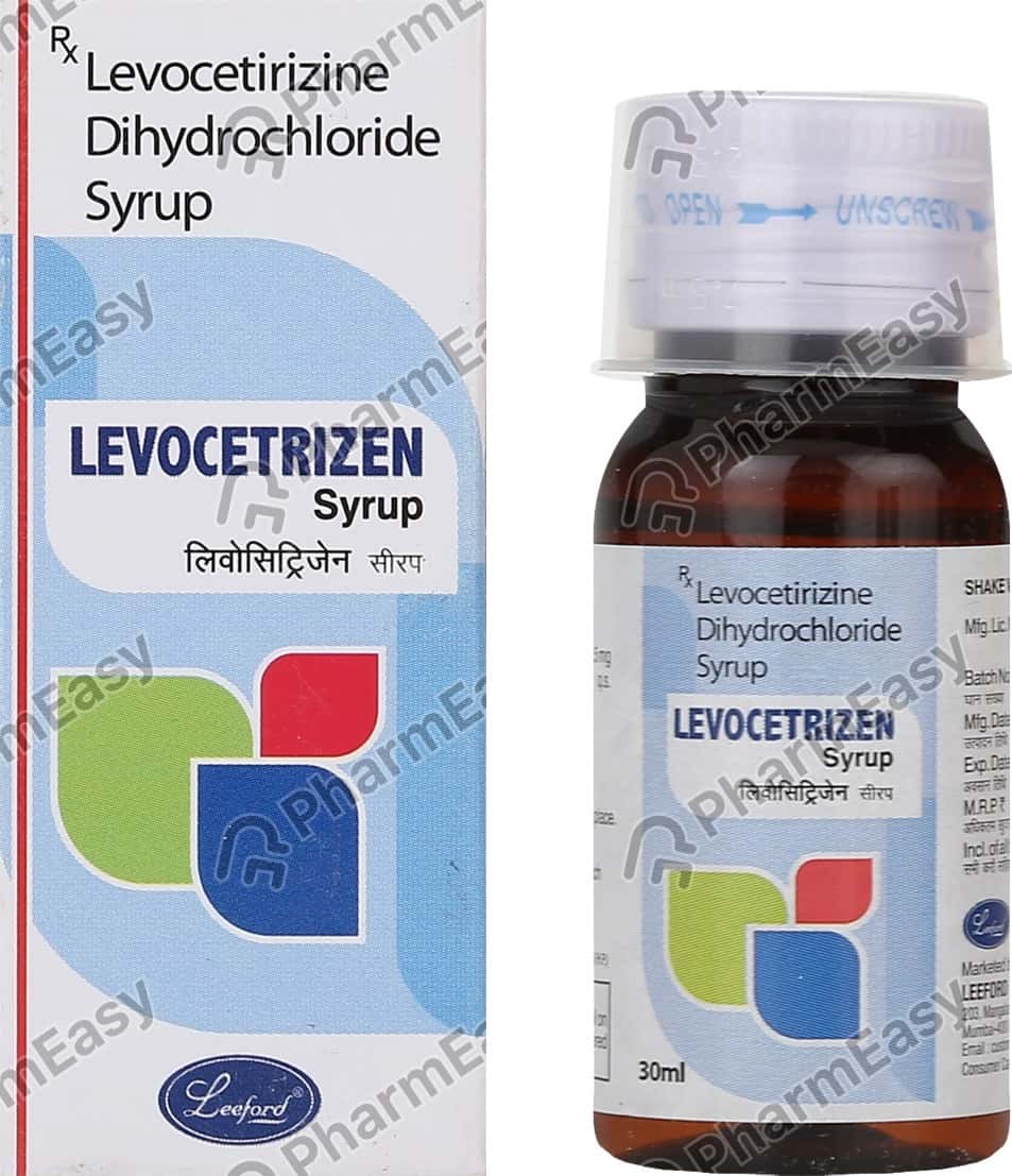 Levocetrizen 2.5 MG/5ML Syrup (30) Uses, Side Effects, Price & Dosage