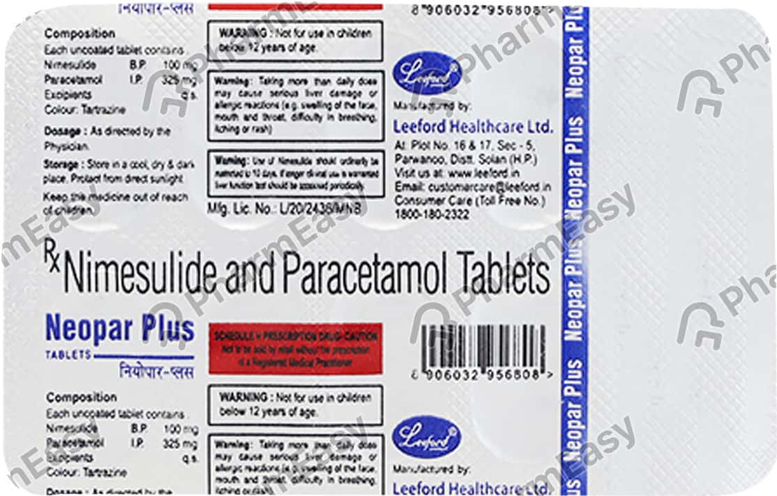 Neopar plus dt uses in hindi