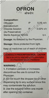 Ofron Bottle Of 10ml Eye/Ear Drops