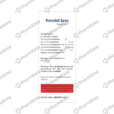 Ranydol Spas Bottle Of 30ml Suspension