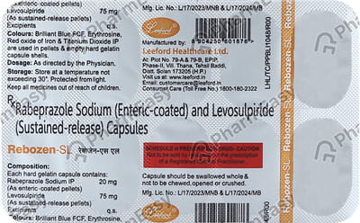 Rebozen 20mg Sl Strip Of 10 Capsules