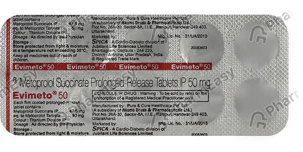 Evimeto 50mg Strip Of 10 Tablets